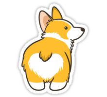 Corgi butt - Stickers and More by MatthiaStickers and More by Matthia