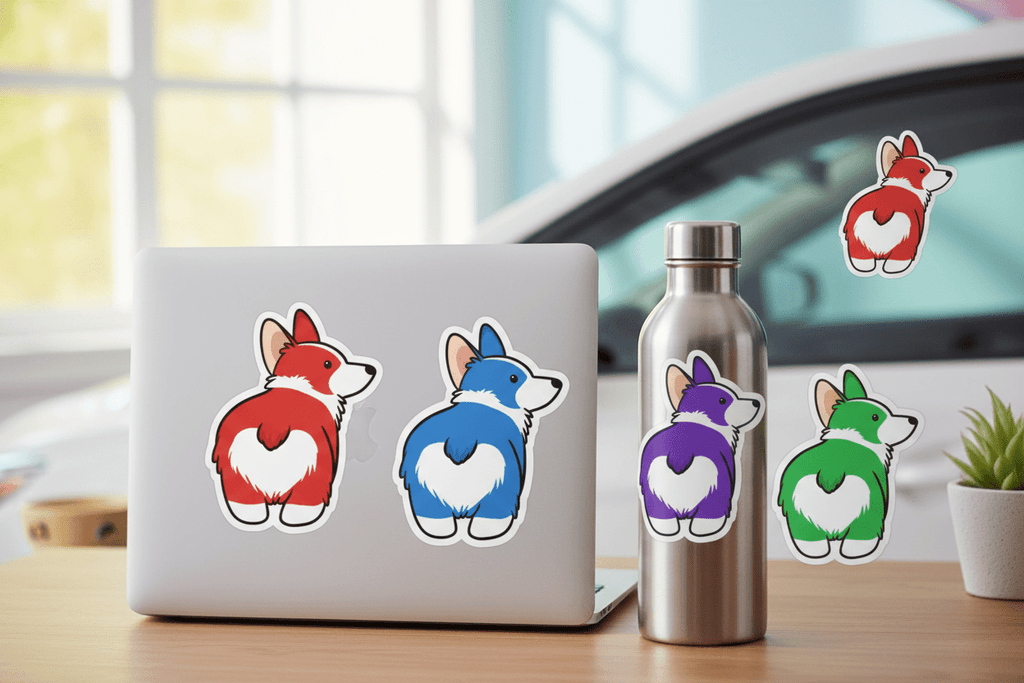 Corgi butt - Stickers and More by MatthiaStickers and More by Matthia