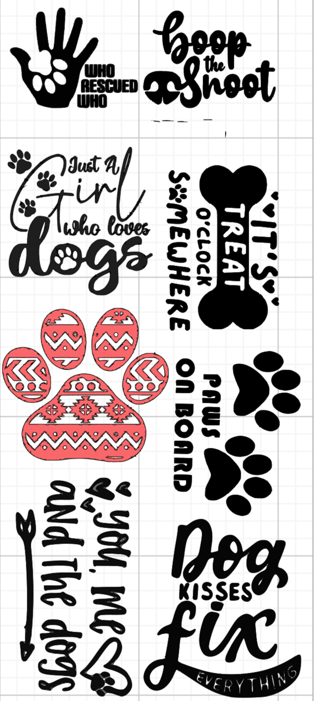 Dog sticker pack 8 stickers 3 inch - Stickers and More by MatthiaStickers and More by Matthia