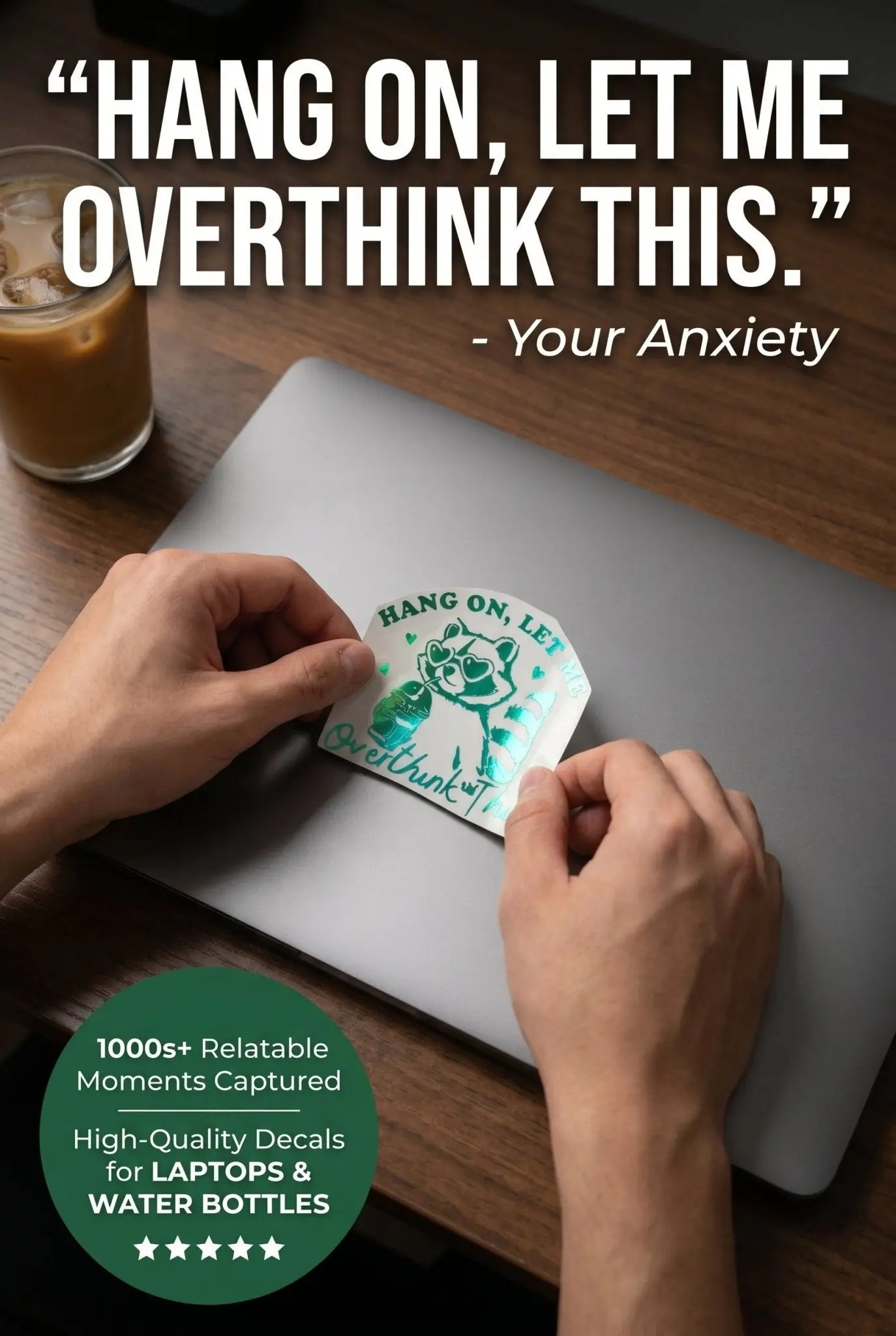 Hang on let me over think this 2 inch Decal - Stickers and More by MatthiaStickers and More by Matthia