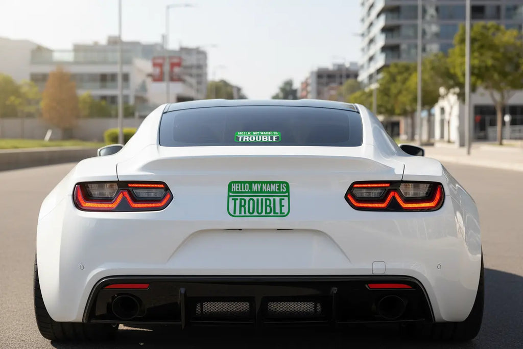 Hello my name is trouble Stickers and More by Matthia