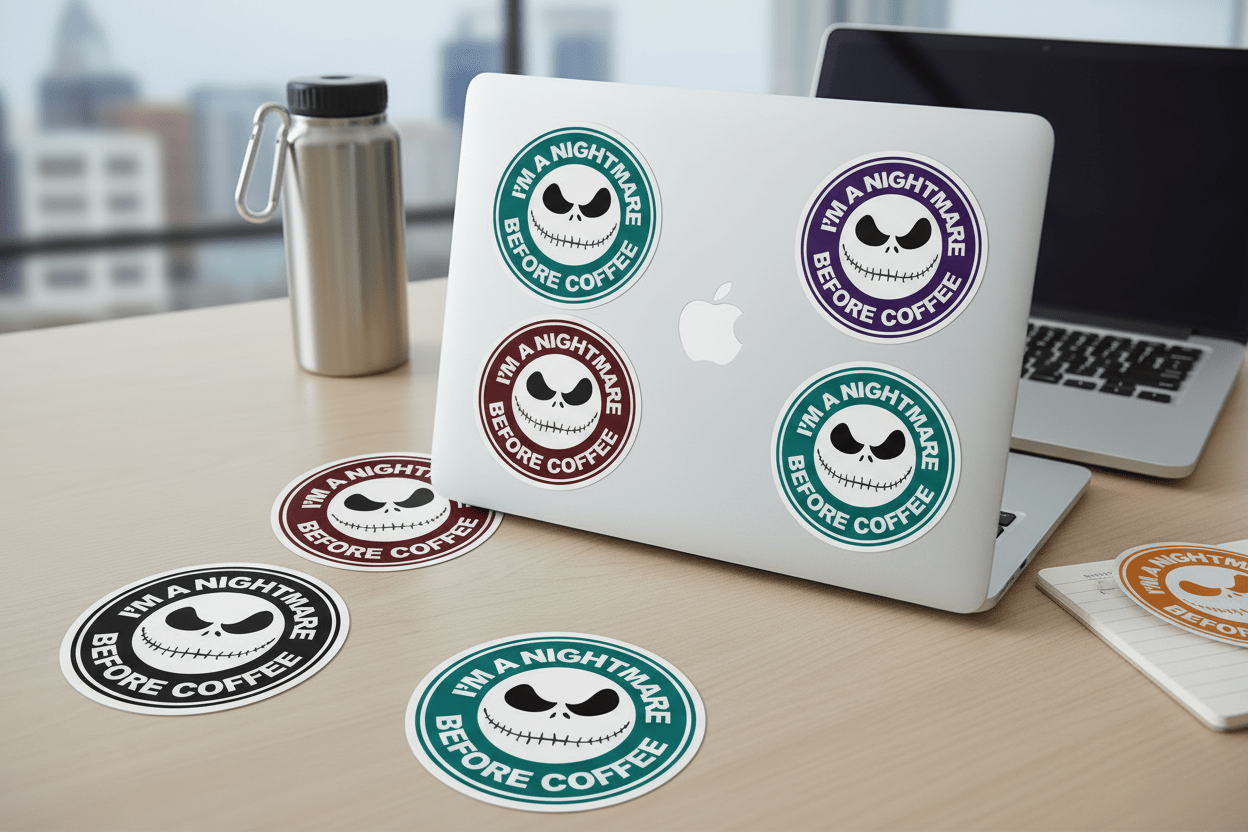 I'm a nightmare before coffee - Stickers and More by MatthiaStickers and More by Matthia