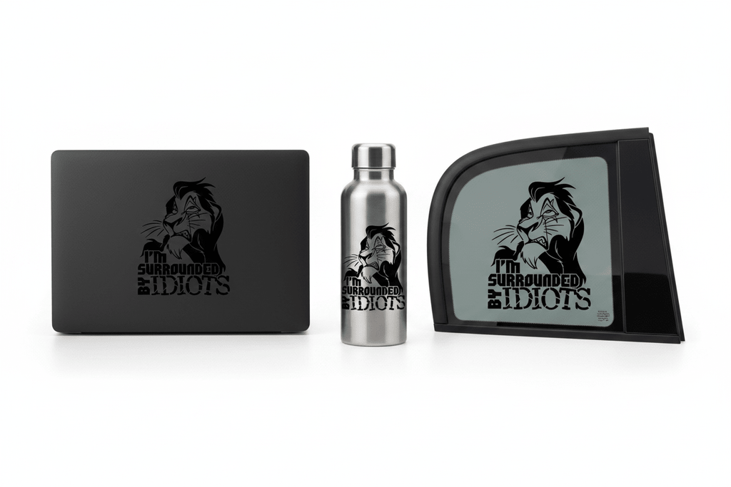 I'm surrounded by idiots - Stickers and More by MatthiaStickers and More by Matthia