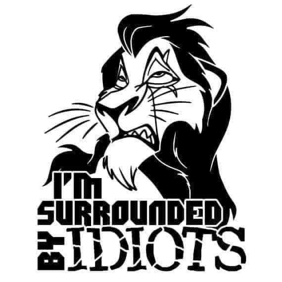I'm surrounded by idiots - Stickers and More by MatthiaStickers and More by Matthia