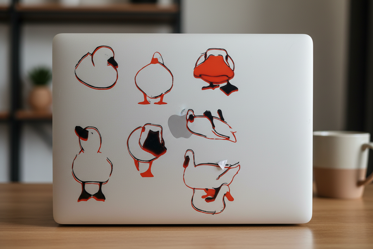 Silly Geese Stickers and More by Matthia